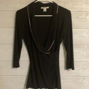 WHBM Black Blouse Size S